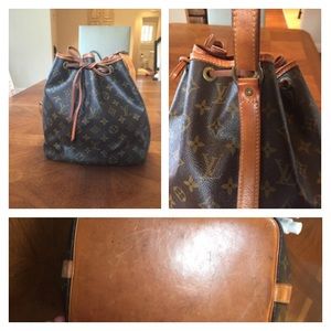 Authentic LV Monogram Canvas Petit Noe Bag