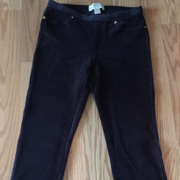 NWOT Michael Kors Corduroy Navy Tights