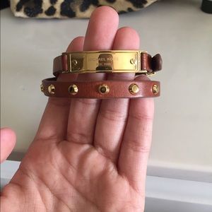 Micheal Kors leather wrap bracelet