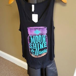 Moonshine and mascara tank