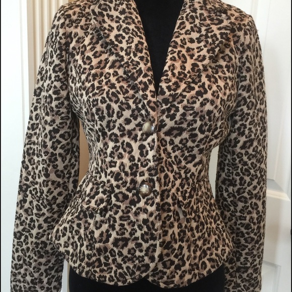 Animal Print Dress Suit Jacket