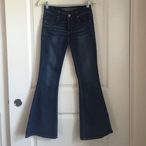 American Eagle boho flare jeans