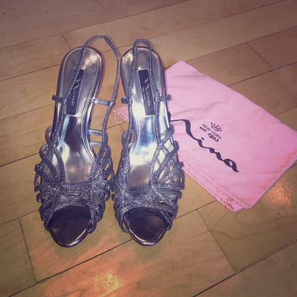 Nina Slingback Platform Heels
