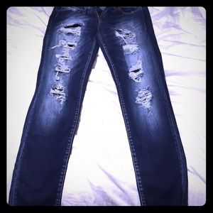 Kancan distressed skinny jeans