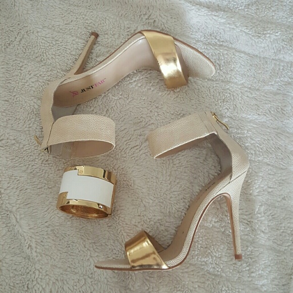 JustFab Shoes - JustFab Strap heels