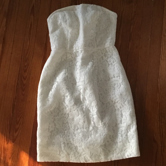 J. Crew Collection white lace dress