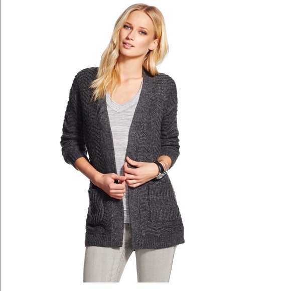 Mossimo Black Women's Long Sleeve Open Cardigan