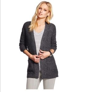 Mossimo Black Women's Long Sleeve Open Cardigan