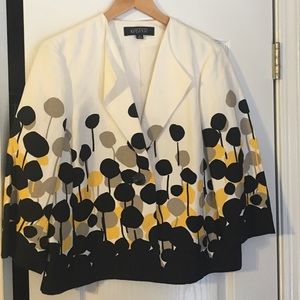 Kasper Sz 10 Black & Yellow Blazer