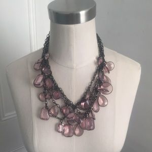 JCrew pink jewel necklace