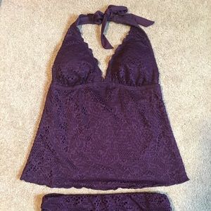 Mossimo Plum tankini swim suit