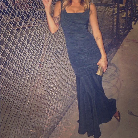 100% Authentic Dark green Dolce & Gabbana gown