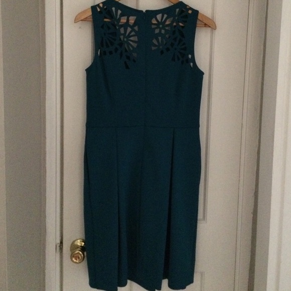 Miss Sixty Ansley Laser Cut Dress in Teal - Picture 2 of 2
