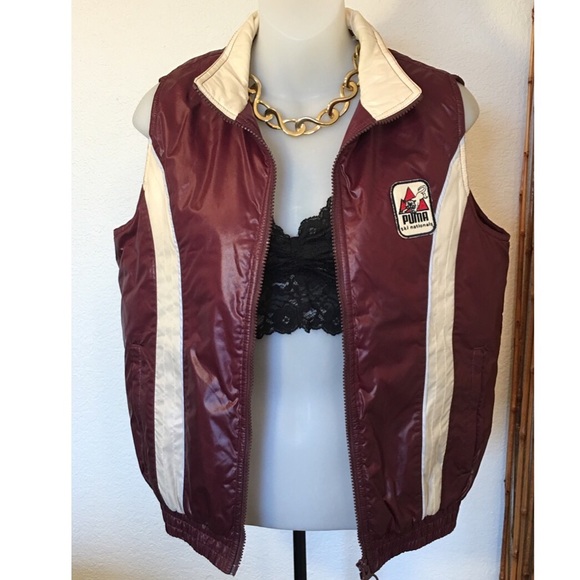 Rare Vintage Puma Ski Nationals Puffer Vest!