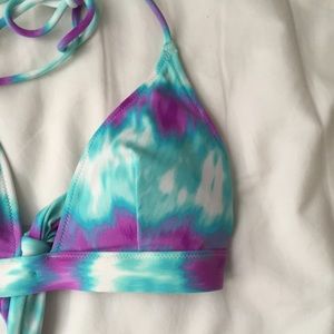 Tie Dye VS Pink Swim Push Up Top