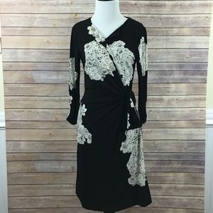 Black and White Floral Dress