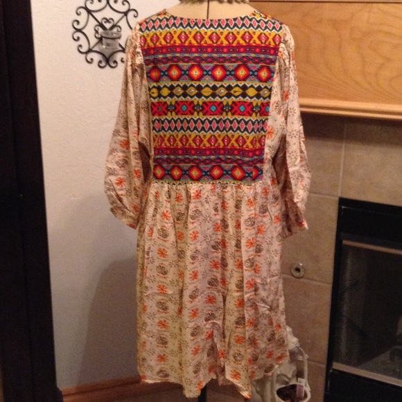 PRINTED BABY DOLL TUNIC DRESS-SIZE-PRICE FIRM - Picture 4 of 4