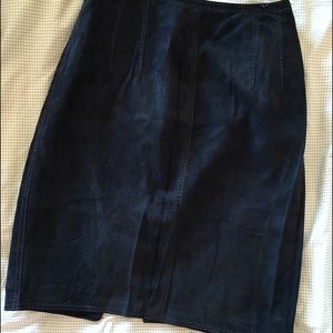 Genuine Suede Mini Skirt