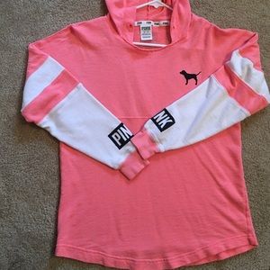 Victoria's Secret hoodie pink coral size XS small