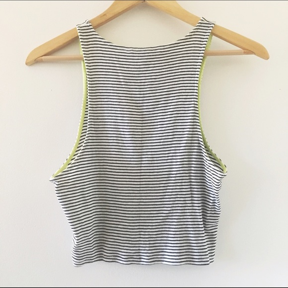 🚫SOLD🚫 on Merc American Eagle Striped Crop Tank - Picture 2 of 4