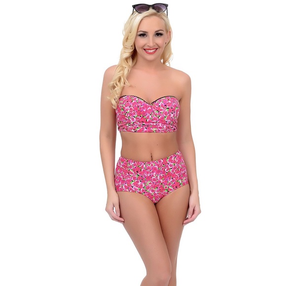 Betsey Johnson Other - 'Betsey Johnson' High Waist Bikini Bottoms