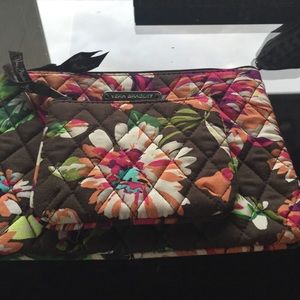 Vera Bradley cosmetic trio bags 3 pouch