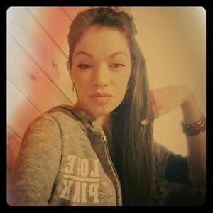 Vs, black N grey zip up hoodie