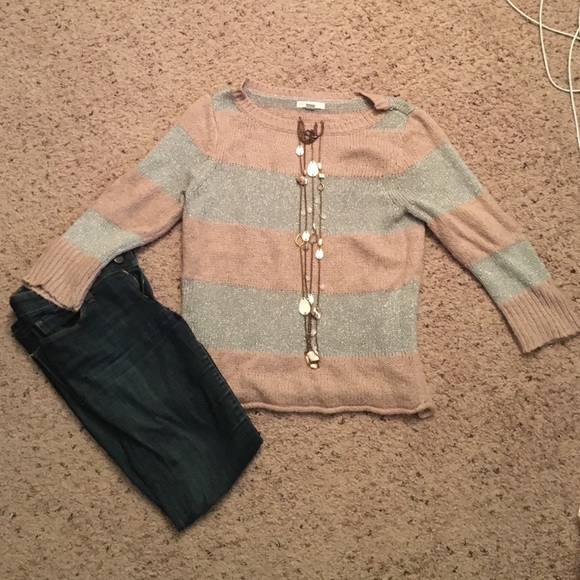 Metallic Striped NY&C Sweater