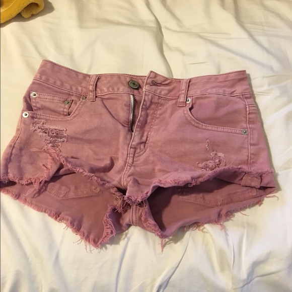 Pink High Wasted AE Shorts