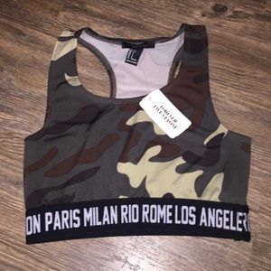 Forever 21 Camoflauge Sports Bra size S