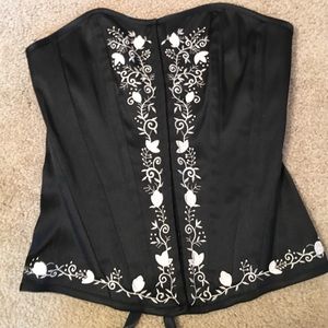 Charlotte Russe corset top size medium black
