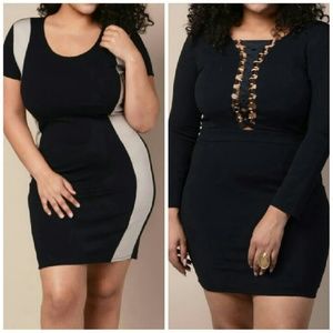 Plus Size BodyCon Dresses 2For1