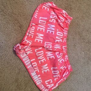 Victoria's Secret Love Me Pink pajama shorts XS