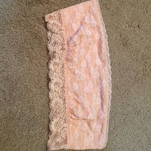 Victoria's Secret Pink Lace Bandeau Bra Large