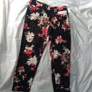 Flowy floral peg pants