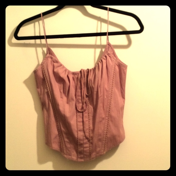 Bustier top. Pale pink.