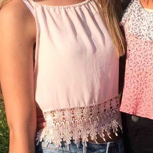 Tank top with Lace trim