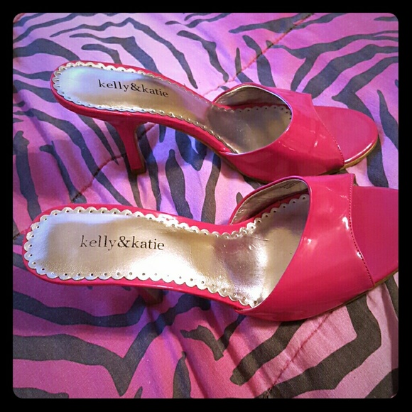 Hot pink sandals