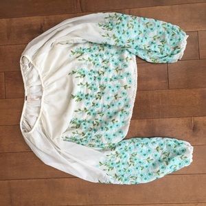 💐Free People sheer crop top