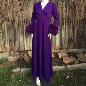 Vintage Purple Disco Gown. CRAZY COOL!!