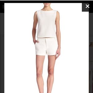 Alice + Olivia  Cady checked Jacquard top