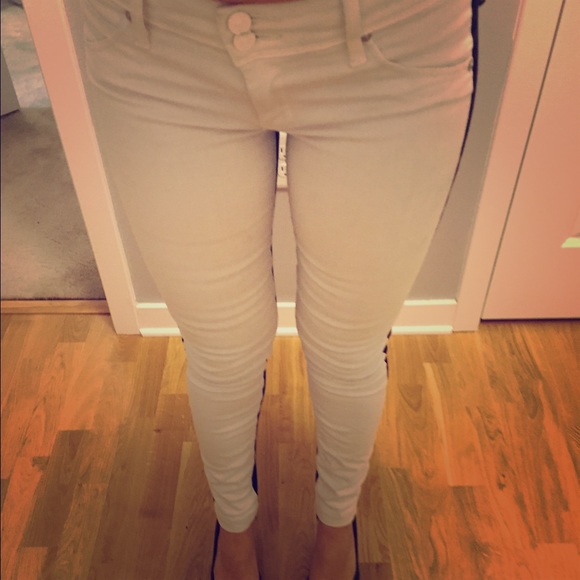 Hudson Black and White Jeans