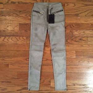 UNIF PANTS FAUX GRAY LEATHER NWT 😎👖
