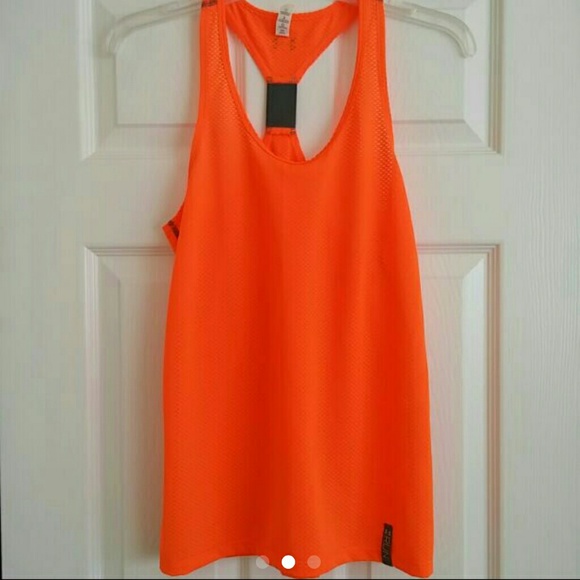 Under Armour workout tank neon orange Small - Picture 2 of 3