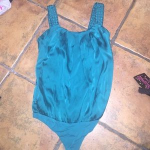 Turquoise/Emerald Green Bodysuit