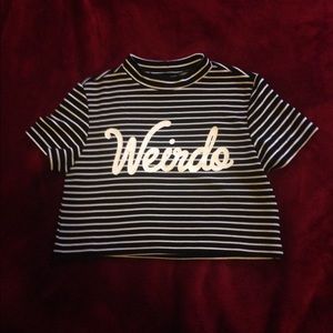 Striped weirdo crop top S Striped weirdo crop top S