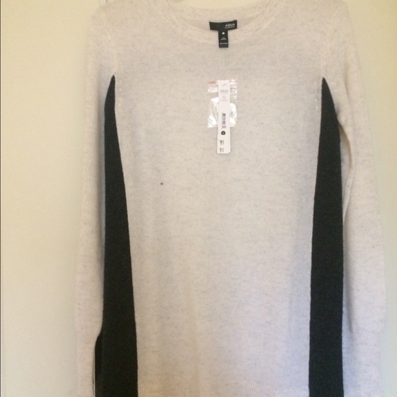 Aqua cashmere sweater