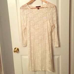 White lace dress
