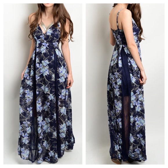 🎉🎉HP 5/21🎉🎉New - NAVY INDIGO DRESS - Picture 2 of 4