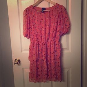 Knee length, fun print dress
